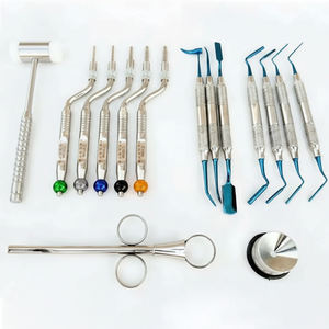 Kit de chirurgie implantaire dentaire : Osteotome pour Sinus Lift, Packer pour greffe osseuse, Porte-greffe, Maillet - Product Image 1