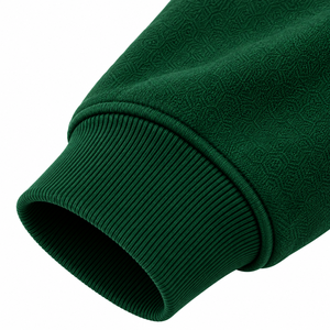 Sudadera con Capucha para Hombre, Verde Navideño, con Logotipo Bordado en la Parte Delantera, Diseño de Árbol y Copo de Nieve, Forro Polar, Informal, para Invierno, Ropa de Calle, Moda - Product Image 2