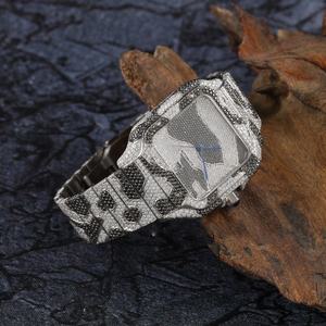 Reloj de Diamantes VVS de Lujo, Totalmente Cubierto de Diamantes, para Hombre, Automático, Cuadrado, con Estampado de Leopardo, Reloj de Moissanita, Joyería Hip Hop, Reloj VVS CVD - Product Image 3