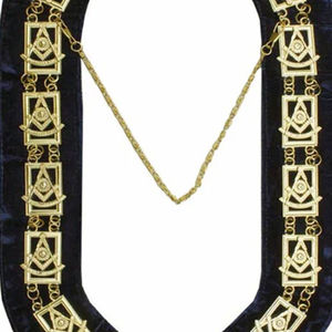 Best Quality Masonic Regalia <b>Chain</b> Collars <b>Top</b> Design <b>Gold</b> Plated Custom Fabric Masonic <b>Chain</b> Collar - Product Image 6