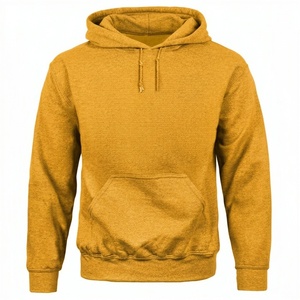 เสื้อฮู้ดดี้ผู้ชายคุณภาพสูง ผ้าฝ้ายฟลีซ 100% หนานุ่ม ใส่สบายสำหรับฤดูหนาว ทรงหลวม สีพื้น ผ้าระบายอากาศได้ดี อุ่นสบาย - Product Image 6