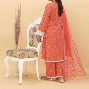 ชุดผ้าคอตตอนพิมพ์ลายดิจิตอล3ชิ้นของผู้หญิง PS5126รวมกางเกง - Product Image 1