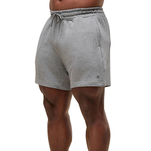 <b>Mens</b> Power <b>5</b> <b>Inch</b> Oversized Fit Gym <b>Shorts</b> Heavyweight Training Workout Bodybuilding Fitness <b>Shorts</b> Charcoal Core Marl - Product Image 2