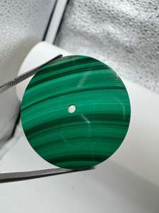 Esfera de Reloj de Piedra Malaquita Natural de 28.5mm, Esfera de Piedra Preciosa Verde para Movimiento Automático NH35, Personalización OEM - Product Image 2