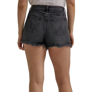 Women's High-Waisted Blue Denim Shorts Vintage <b>Booty</b> Casual Pocket Styles for Summer New Elastic Blue Jeans Shorts - Product Image 4