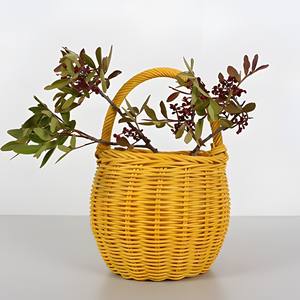 Cesta de almacenamiento de ratán colorida para niños, cestas de regalo naturales tejidas a mano, decoración para picnic, fiestas y guardería - Product Image 4