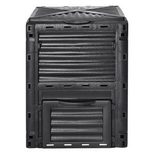 ถังหมักปุ๋ยในสวนขนาด 80 แกลลอน ปลอดสาร BPA สำหรับใช้งานกลางแจ้ง ประกอบง่าย ความจุขนาดใหญ่ มีฝาปิดด้านบนและประตูด้านล่าง เหมาะสำหรับใช้ในโรงเก็บของ - Product Image 4