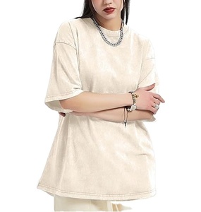 เสื้อยืดเอซิดวอชคุณภาพดี สไตล์ฮิปฮอป โลโก้สั่งทำได้ ทรงโอเวอร์ไซส์ - Product Image 5