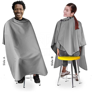 Capa de Peluquería de Primera Calidad, Diseño Moderno, Tela Suave, Cómoda de Usar - Product Image 3