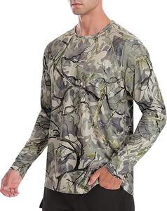 เสื้อเชิ้ตผู้ชายลายพรางสำหรับล่าสัตว์ แขนยาว แห้งเร็ว น้ำหนักเบา ป้องกันแสงแดด UPF 50+ เหมาะสำหรับตกปลา - Product Image 1