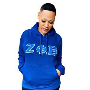 Sudadera con Capucha Premium Zeta Phi Beta, Bordado Chenille, Ropa de la Hermandad Griega, Sudadera con Capucha Unisex de Algodón - Product Image 2