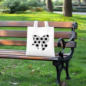 Soccer <b>Tote</b> Bag Premium <b>Canvas</b> Football Print Carry Bag Reusable Eco Friendly Shopping <b>Tote</b> For Sports Gym Travel - Product Image 2