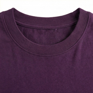 Camiseta de Manga Corta con Cuello Redondo para Mujer, Corte Holgado, Color Sólido, Tejido de Poliéster/Algodón, Informal, Transpirable, Ecológica, con Estampado Floral - Product Image 3