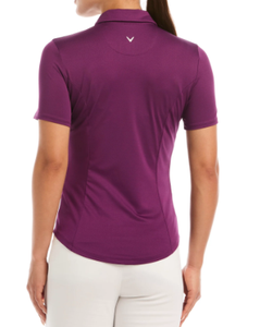Women's <b>Navy</b> Blue Quarter-Zip Golf Shirt 3 Quarter Sleeve Quick Dry Sporty <b>Top</b> Solid Color Knitted Polyester Performance Wear - Product Image 2