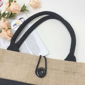 Sac à main en jute robuste et durable pour les courses - Product Image 4