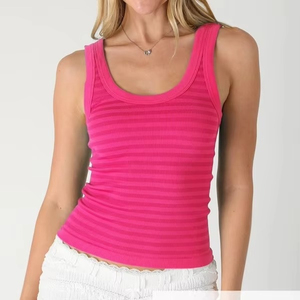 Débardeur court en maille respirante pour femme, style décontracté, vert, avec dentelle, rubans à franges et col licou, couleur unie, style hip-hop - Product Image 4