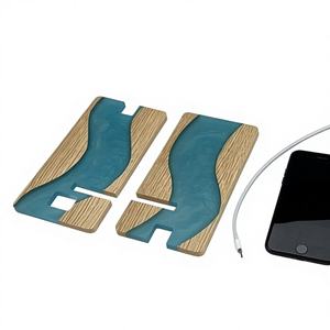 Soporte de Teléfono de Lujo con Logotipo Personalizado, Nuevo Estilo 2026, Decoración de Oficina, Nuevo Diseño, Soporte de Teléfono de Madera de Olivo y Resina, Craftera Exports - Product Image 3