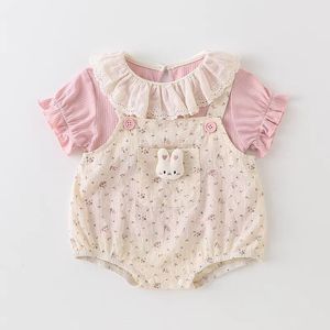 Kiddiezoom - Mameluco Unisex para Recién Nacido, de Algodón Puro, Body Triangular para Bebé, Traje de Gateo de Manga Corta con Botones Ocultos - Product Image 2