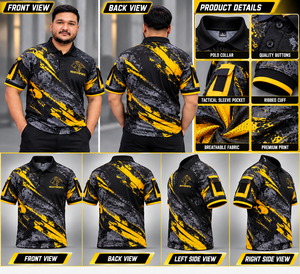 Polo personnalisé REXFIT SPORTS, fabricant OEM au Pakistan, logo personnalisé, vente en gros, vêtements de travail performants, uniforme - Product Image 2