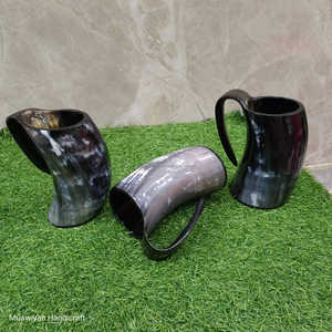 Taza de cuerno para beber de buey de la mejor calidad, capacidad de 500-700 ml, taza de cuerno de estilo Animal pulido ecológico para beber con tamaño y logotipo personalizados - Product Image 3