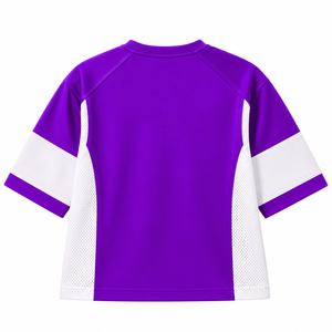 NCNW Sorority Women's Bling Football Jersey V Neck <b>Short</b> Sleeve <b>Mesh</b> Panel Moisture Wicking Performance Team Jersey - Product Image 4