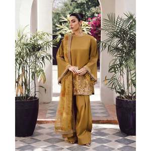 Hermoso conjunto de traje de fiesta para mujer con trabajo de secuencia de bordado - Product Image 4