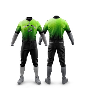 Uniforme de Béisbol para Adultos al por Mayor, Jersey Personalizado de Manga Larga, Transpirable, de Secado Rápido, Impreso de Alta Calidad, 100% Poliéster - Product Image 5