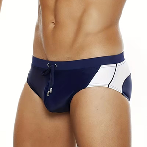 Trajes de Baño para Hombre Más Vendidos, Shorts de Natación para Niño, Color Azul Marino, Transpirables, Elásticos en 4 Direcciones, Ropa de Playa - Product Image 4