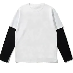 เสื้อยืดแขนยาวผู้ชายผ้าฝ้าย 100% หนานุ่ม ทรงโอเวอร์ไซส์ ระบายอากาศได้ดี แห้งเร็ว สำหรับฤดูร้อน - Product Image 4