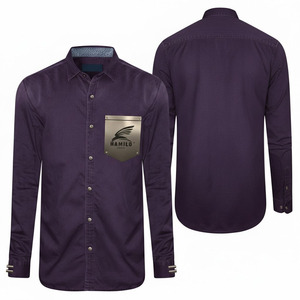 High Quality <b>Men's</b> Large Size Knitted <b>Denim</b> <b>Shirts</b> Casual Style Eco-Friendly Breathable Solid Blue Color - Product Image 6