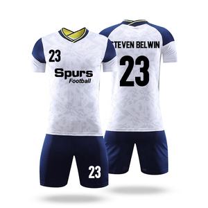 ชุดเสื้อฟุตบอลพิมพ์ลายซับลิเมชันตามสั่งชุดกีฬาทีมออกกำลังกายอเมริกัน - Product Image 4