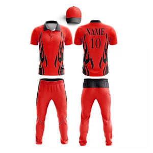 Vêtements de cricket personnalisés pour hommes et femmes, qualité supérieure, 100 % polyester, sublimation, faible MOQ, fabrication au Pakistan. - Product Image 4