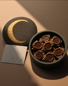 Custom Modern Multifunction Dessert Boxes Fabric Golden Embroidery <b>Ramadan</b> <b>Chocolate</b> Box Handmade Wedding Food Packaging Date - Product Image 4
