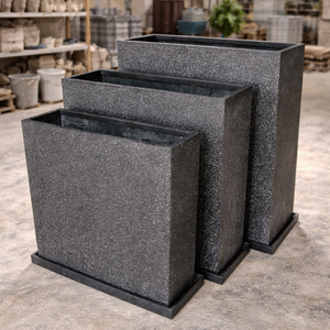 Macetas para Jardín, Duraderas, Ligeras, Ecológicas, Nuevo Diseño, Buen Precio, Forma Rectangular, Material de Fibra de Vidrio - Product Image 1