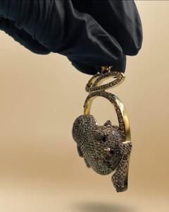 Pendentif Chat Endormi en Moissanite VVS, en Argent 925, Bijou Hip-Hop, Cadeau Idéal pour les Amateurs de Chats, Pendentif Personnalisé Effet Glacé - Product Image 6