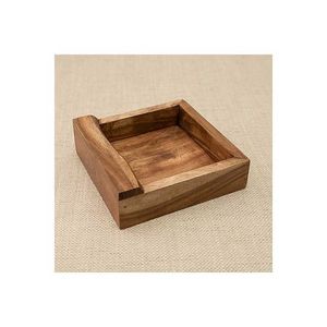 Soporte de madera para caja de pañuelos, diseño moderno en forma de concha, ecológico, duradero, hecho a mano - Product Image 2