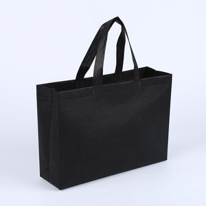 Sac fourre-tout réutilisable écologique en non-tissé avec poignée d'épaule, impression sérigraphique personnalisée du logo - Product Image 1