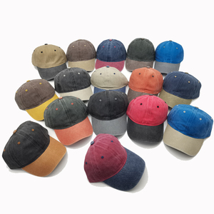Gorra de béisbol de seis paneles de sarga de algodón pesado, gorra deportiva lisa al por mayor - Product Image 3