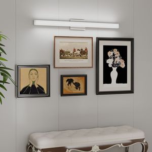 Lampada LED da 41 Pollici 24W 6000K Bianco Freddo per Specchio da Bagno, Illuminazione a Parete Quadrata in Nichel Spazzolato - Product Image 5
