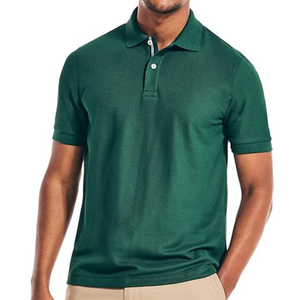 Camiseta Polo de Piqué de Alto Rendimiento para Hombre, Absorbente de Humedad, Transpirable, de Manga Corta, para Deportes y Golf - Product Image 1
