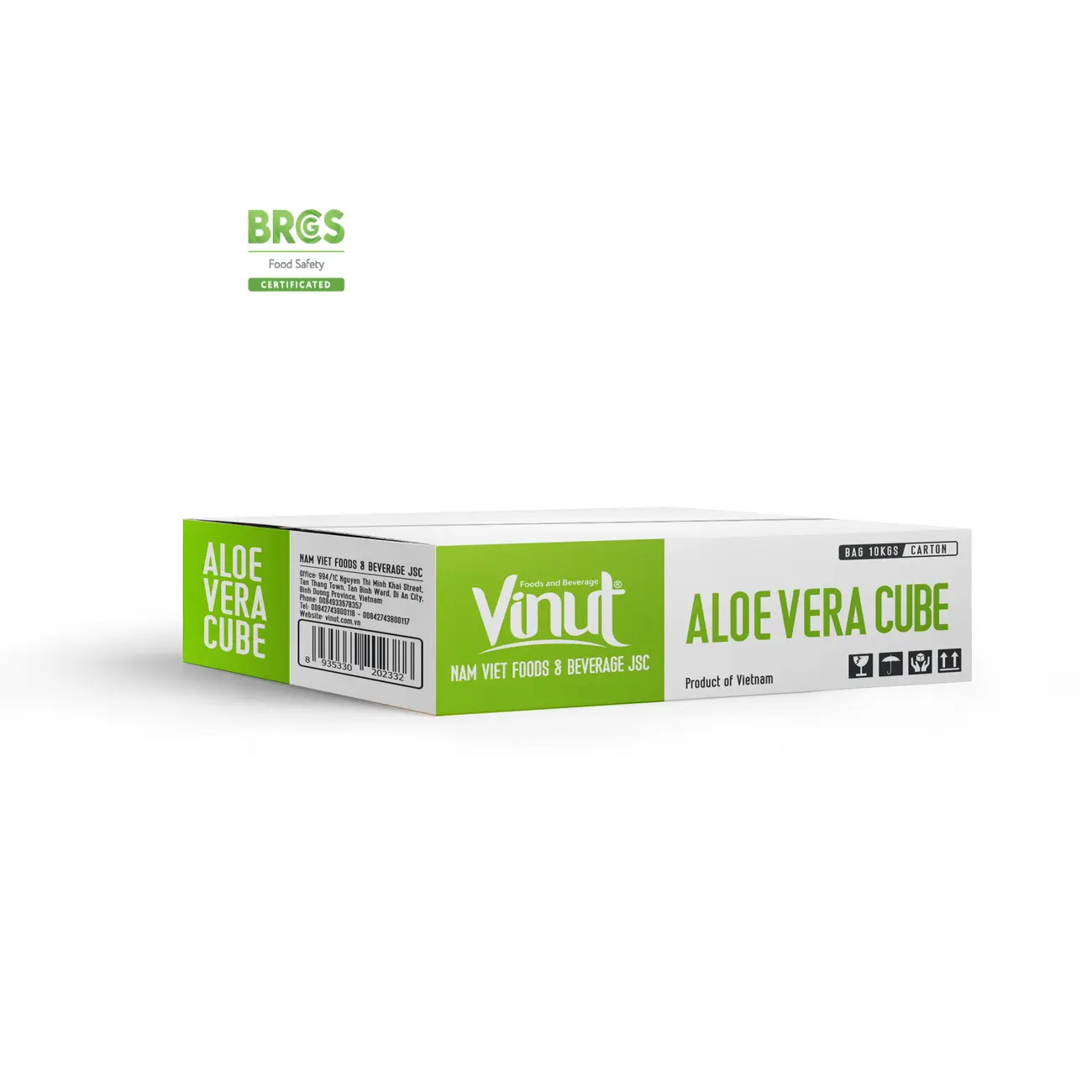 10Kg Bag/Carton VINUT 4x4mm Premium Quality Aloe vera cube 100% Natural Suppliers and Manufacturers