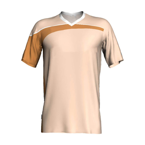 Camiseta de Fútbol para Hombre, Cuello en V, Bloques de Color, Manga Corta, Poliéster que Absorbe la Humedad, Corte Regular para Adultos, Todas las Temporadas - Product Image 1