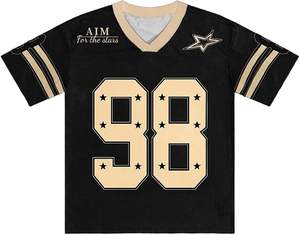 Camisetas de fútbol americano personalizadas al por mayor, unisex, sublimadas, de malla, para equipos, con diseño original de fábrica, OEM, ODM. - Product Image 1