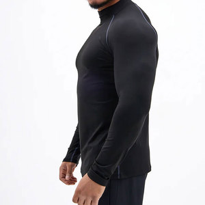 Haut de compression gris à manches longues pour homme, séchage rapide, idéal pour le sport (taille adulte) - Product Image 3