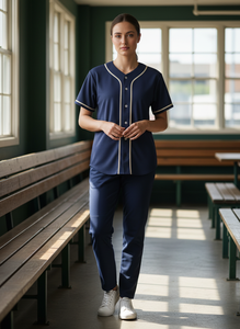 Uniforme de baseball personnalisé pour adultes, haute qualité, nouveau design, impression par transfert thermique, broderie du nom du joueur sur le devant, maille respirante, short - Product Image 5