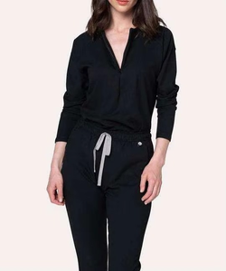 Female Anti Wrinkle Breathable Stretchable Knitted Eco-Friendly Hospital <b>Scrubs</b> Uniform Suits Easy-wash Medical Women's Stylish - Product Image 5