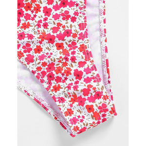Floral Print <b>Bikini</b> <b>Set</b> High Leg Swimwear Padded <b>Triangle</b> Top Two Piece Bathing Suit Beach Outfits - Product Image 5