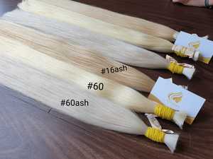 Meilleur prix en gros, couleur naturelle, 100% cheveux vierges non-remy, texture droite, extensions de cheveux humains de luxe de qualité supérieure, Vietnam, haute qualité, 100g - Product Image 3