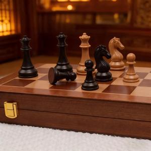 Eco-Friendly Rustic Polished <b>Chess</b> <b>Board</b> <b>Game</b> with 100% Handmade Pure Wood Animal/Love Style Customized Size <b>Chess</b> Set New - Product Image 6