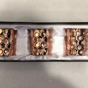 Corporate Gift Copper Glass Tumbler Premium Ayurvedic Drinking Water Cup Metal <b>Drinkware</b> Export Supplier - Product Image 1